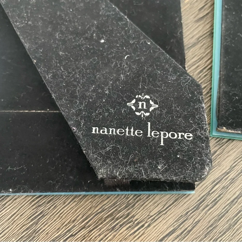 Set of 5 Nanette Lepore Mirrored Silver Rhinestone Picture Frames